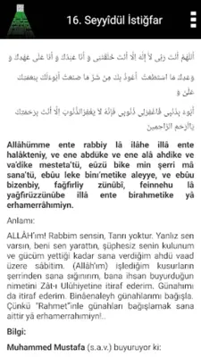 Dua Ve Zikir android App screenshot 4